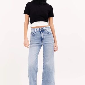 ICON DENIM | Agni Crop Jean in Sky Blue